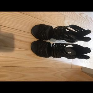 Black strappy sandals